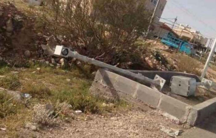 ضبط شخص حطم احدى كاميرات الرادارات