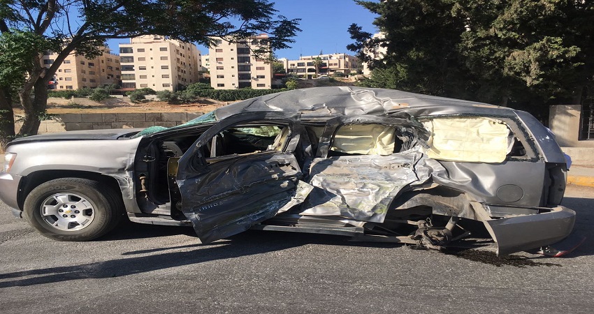 وفاة سعوديان واصابة 5 اشخاص في حادث تصادم قرب دوار المدينة الرياضية
