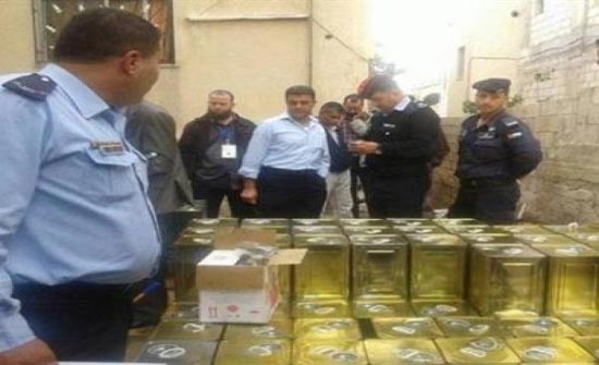 إتلاف 617 تنكة زيت زيتون مغشوش
