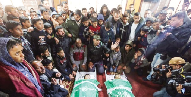 غزة : شهيدان فلسطينيان بقصف اسرائيلي