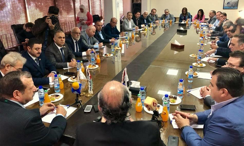 لأول مرة منذ 5 سنوات”وفد من نقابة المقاولين الاردنيين يزور سوريا “