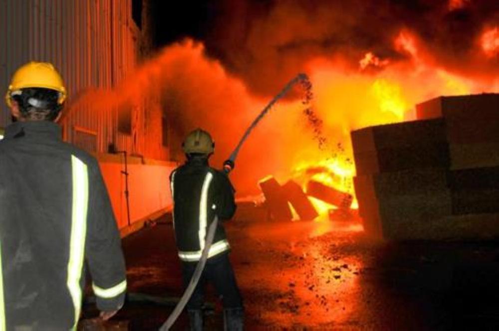 إصابة سيدة في حريق منزل بطيبة اربد