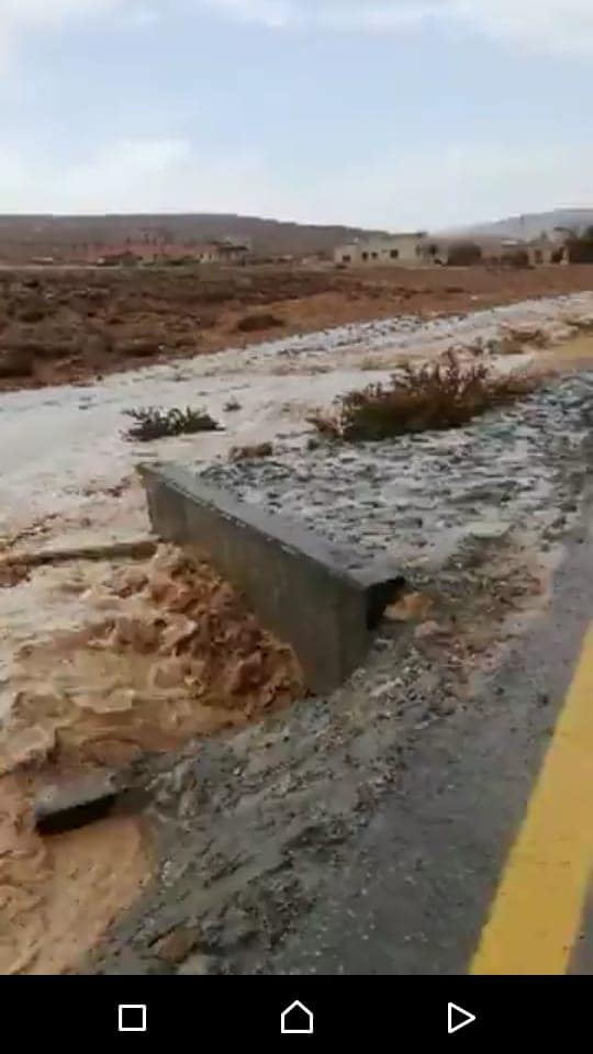 بالفيديو … سيول جارفة في البترا