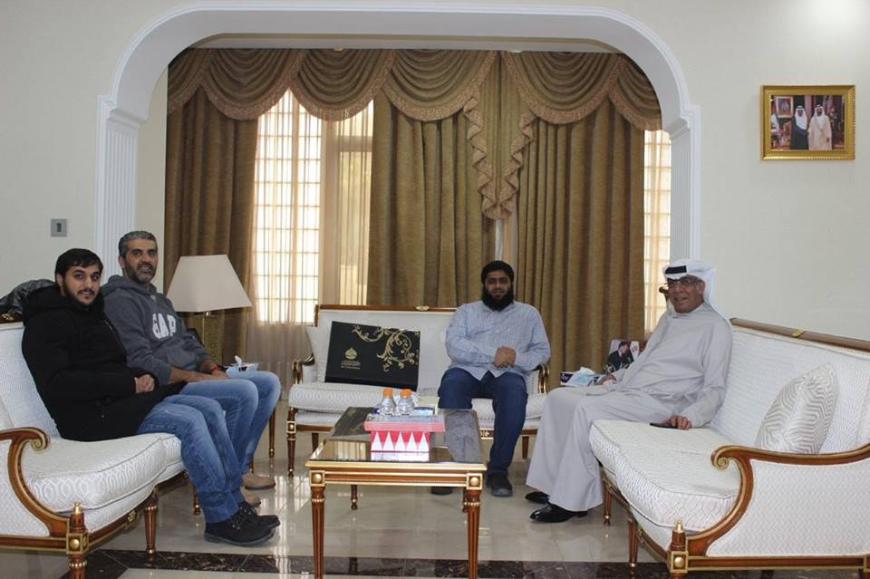 سفير الإمارات مطر الشامسي يلتقي وفد جمعية دار البر الذي ينفذ مشروع مساعدات عينيه خاصة بفصل الشتاء بالأردن