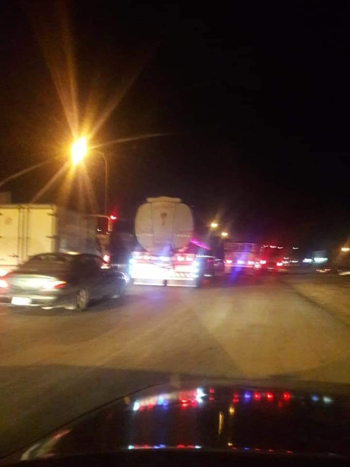 عاجل بالصور .. انباء عن اعمال شعب واشعال اطارات بحسينية معان