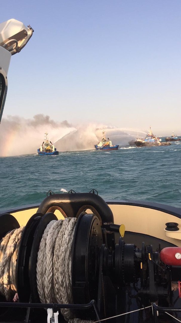 اندلاع حريق بميناء نفطي في البصرة