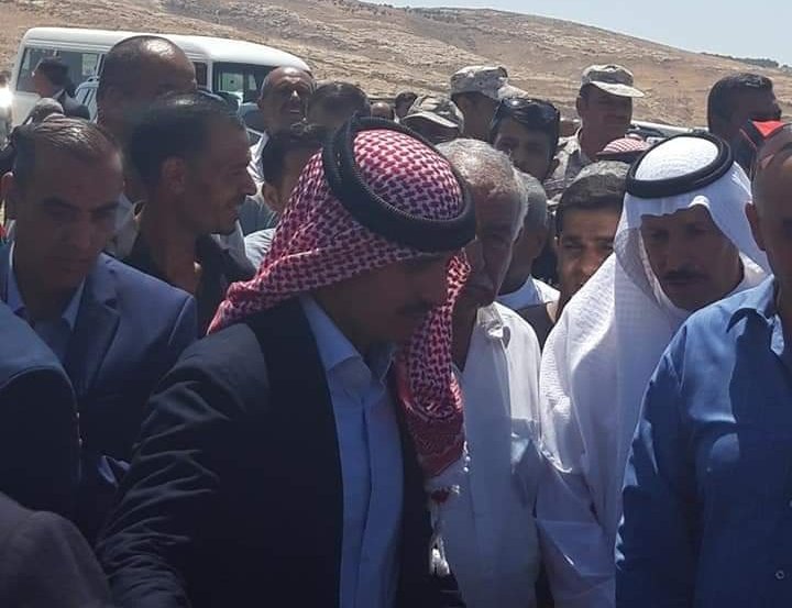 الأمير حمزة في مقدمة مشيعي اللواء المهايرة
