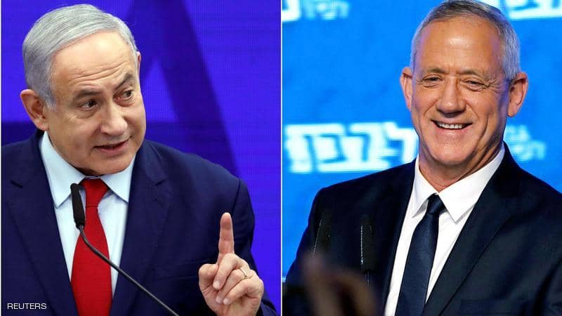 الانتخابات الاسرائيلية ” حزب غانتس يتقدم بمقعد على الحزب الحاكم “