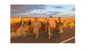 اللواء الحنيطي يتفقد واجهة المنطقة العسكرية الشرقية