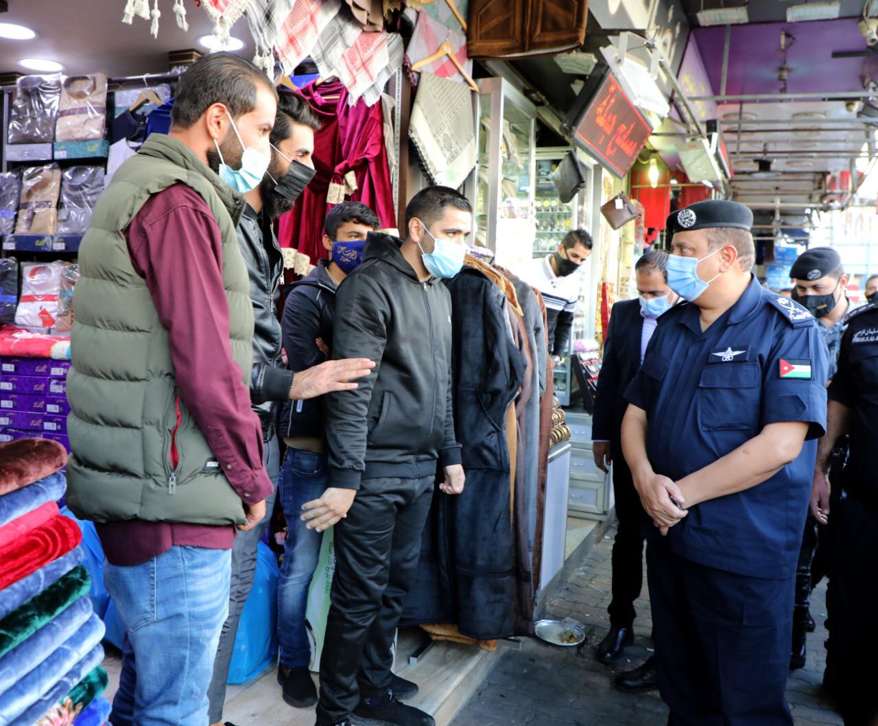اللواء الحواتمة يجول في وسط عمان