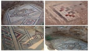 العثور على مجموعة من قطع الفسيفساء في عجلون