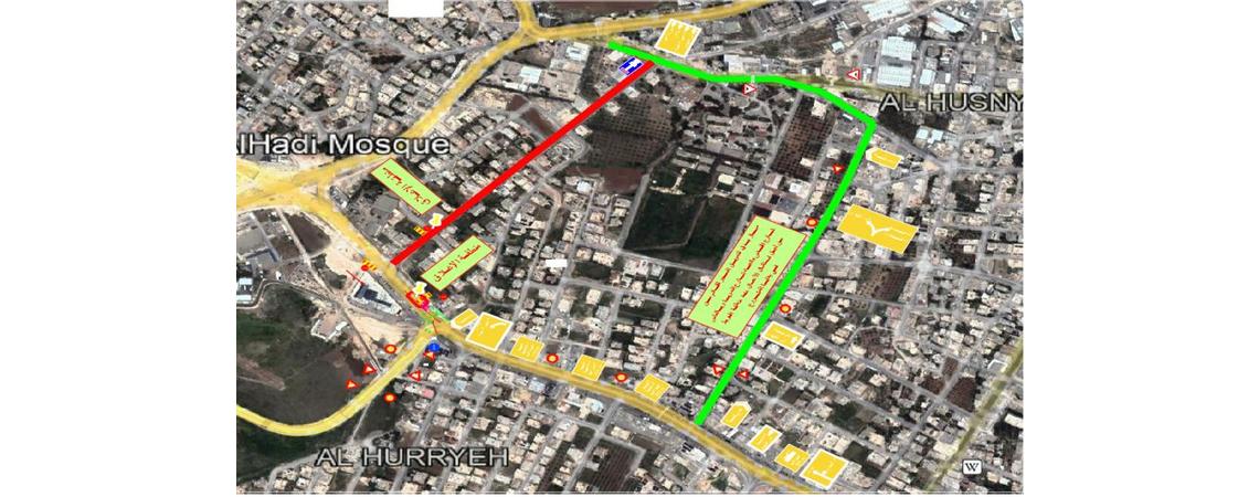 تحويلات مرورية في تقاطع الإرسال