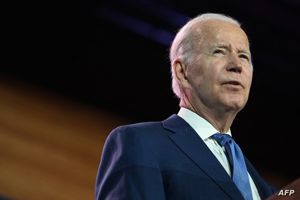 US President Joe Biden speaks during the IV CEO Summit of the Americas, in Los Angeles, California, June 9, 2022. (Photo by Jim WATSON / AFP)
