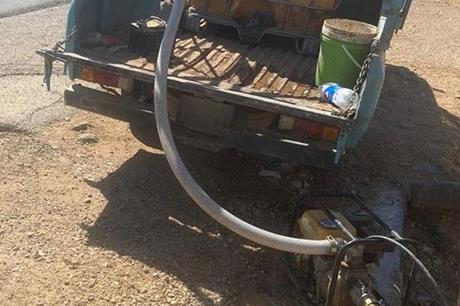 المياه: ضبط اعتداءات على ناقل مياه الموجب في الكرك