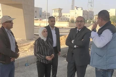 أبو السمن يؤكد ضرورة استكمال الأعمال في تقاطع الإرسال